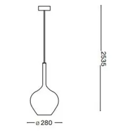 Ideal-Lux Kalique 1-flg. 1x E27 30 cm Grau