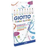 GIOTTO 8 Giotto Turbo Glitter Filzstifte farbsortiert