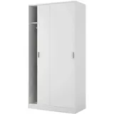 Dmora Schiebetürenschrank 100 x 200 x 50 cm Weiß