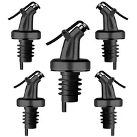 Layba Ausgießer für Flaschen Silber Glanz mit Verschlusskappe aus