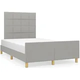 vidaXL Bettgestell 180 x 200 cm Hellgrau