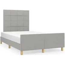 vidaXL Bettgestell 180 x 200 cm Hellgrau