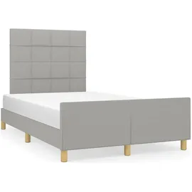 vidaXL Bettgestell 180 x 200 cm Hellgrau