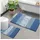 luxuskollektion Badteppich Blau 50 x 80 cm + 50 x 60 cm