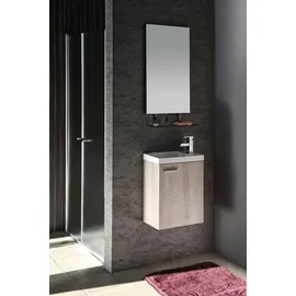 Sapho WEGA Spiegel mit Ablage 40x80cm - Silber