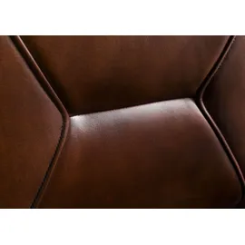 Massivmoebel24 Esszimmerstuhl Iron Label Leder braun