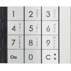 Legrand 353011 Alphanumerische Abdeckung Tastatur-Modul von SFERA Aluminium, Farbe: Allmetal 1
