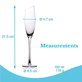 Intirilife Sektglas 0,15 l 6-tlg.