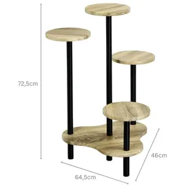 KESPER Blumenständer 64,5 x 46 x 72,5 cm Schwarz