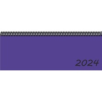 E&Z Verlag Gmbh Schreibtischkalender Tischkalender 2024 in der Trendfarbe dunkelviolett lila