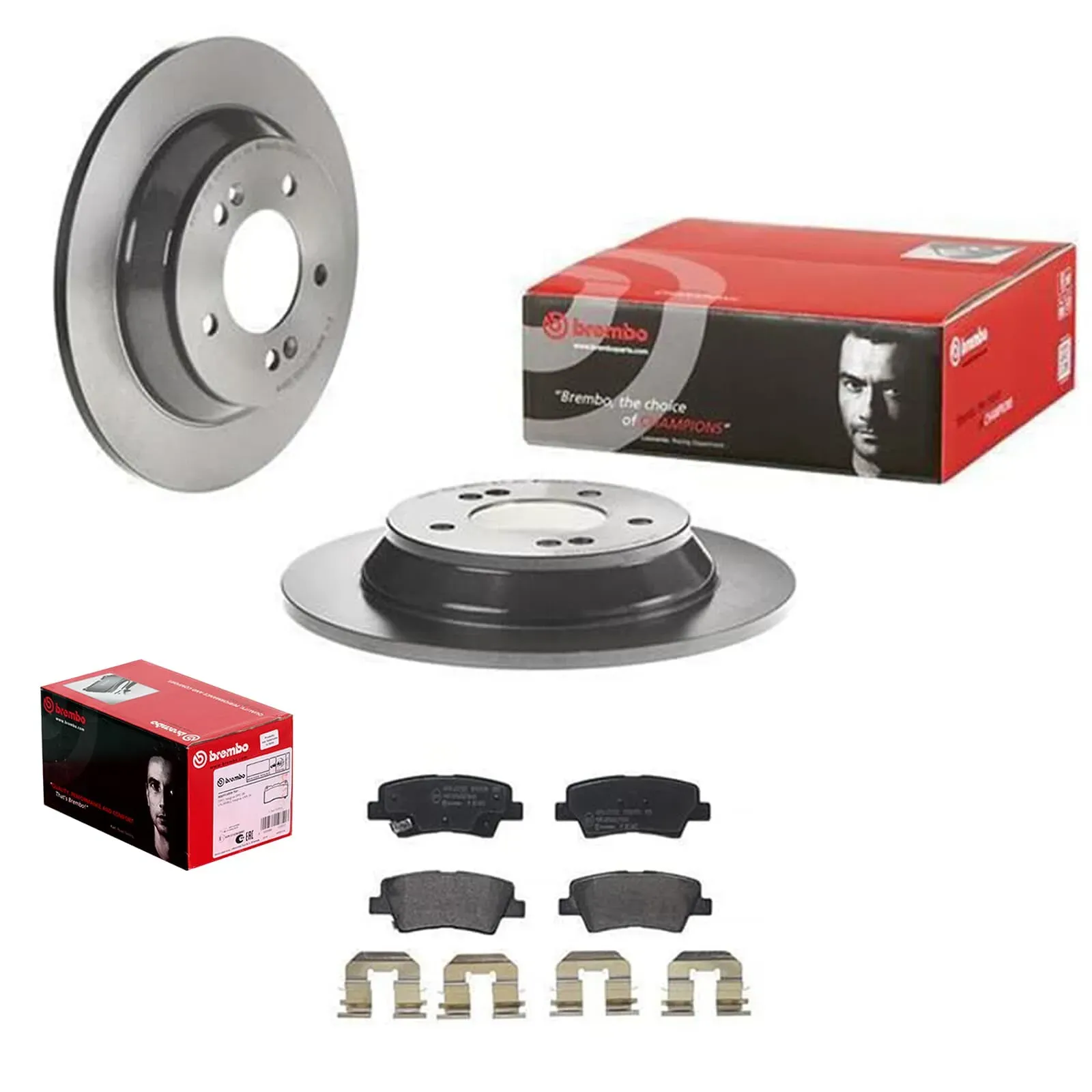 Brembo Bremsscheiben 284mm + Beläge Hinten Passend Für Kia Carens 4 Iv: Bremsbelagsatz, Scheibenbremse Brembo: P30094 Brembo: P30094x Magneti Marelli: