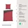 SCHIESSER Doubleface Feinbiber rot/anthrazit 135 x 200 cm + 80 x 80 cm