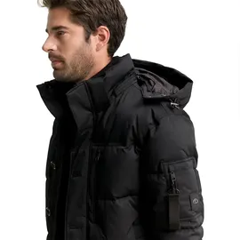 Tom Tailor Herren Pufferjacke mit Abnehmbarer Kapuze