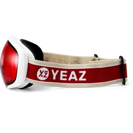 YEAZ Ski- und Snowboard-Brille rot/matt weiß BLACK RUN