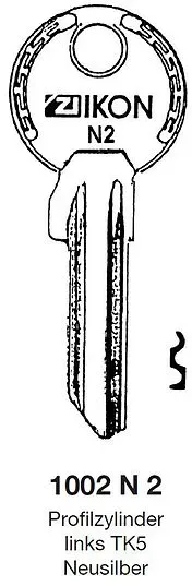 Schlüsselrohling IKON 1002 N 2