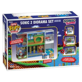 Funko Sonic 2 Bitty POP! Boxes Vinyl Figur Diorama Set