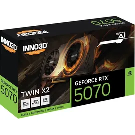 Inno3D GeForce RTX 5070 Twin X2 12GB GDDR7, HDMI, 3x DP (N50702-12D7-195064N)