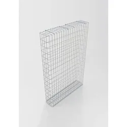 Gabiona Gabione feuerverzinkt 102 cm x 152 cm x 22 cm, Maschenweite 5 cm x 10 cm, fertig geschweißt