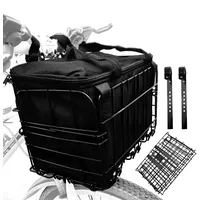 Mutetrain Faltbarer Fahrradkorb vorne, Griff höhenverstellbar, Schnellentriegelung, Fahrradkorb mit herausnehmbarer Innentasche, Ebike-Drahtkorb für Erwachsene, Damen/Herren, für Hunde, Haustiere,