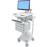 Ergotron Wagen für LCD-Display / Tastatur / Maus / CPU / Notebook / Kamera / Scanner (off, Notebookwagen, Grau