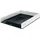 Leitz Briefkorb A4, Zweifarbiges Design, Weiß/Schwarz, Duo Colour, WOW, 553611095