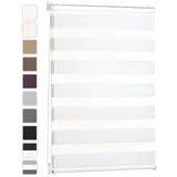 Everbrent Doppelrollo 80 x 155 cm Weiß
