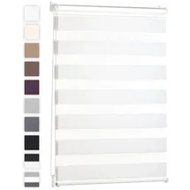 Blumtal Doppelrollo 80 x 155 cm Weiß