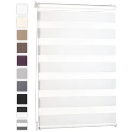 Blumtal Doppelrollo 80 x 155 cm Weiß
