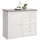 hom'in Kommode 108 x 89,5 x 43 cm Grau / Weiß