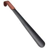 yixinzi-2024 Schuhlöffel Extra Langer Schuhlöffelheber, 30/42 cm, mit Lederband, Schuhlöffellöffel aus Edelstahl for Schuhzubehör Schuhzieher(42cm)