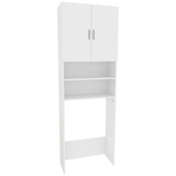 Livinity Waschmaschinenschrank Martha Weiß, 64 x 190 cm, Badregal, Hochschrank