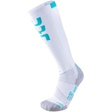 UYN Evo Race Socke, white/water green 35/36