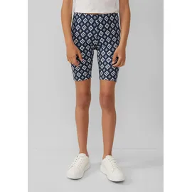 s.Oliver Gerippte Radlerhose mit Elastikbund - blau - 146/152