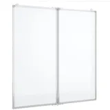vidaXL Magnetisches Whiteboard Klappbar 80 x 80 cm Weiß