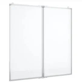 vidaXL Magnetisches Whiteboard Klappbar 80 x 80 cm Weiß
