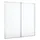 vidaXL Magnetisches Whiteboard Klappbar 80 x 80 cm Weiß
