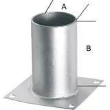 E-NORMpro Aufschraubhülse für 80 Rundholz