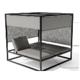 MWH Das Original Cubico Daybed Aluminium grau