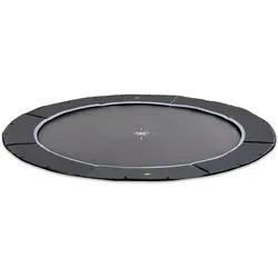 EXIT Dynamic ebenerdiges sports Trampolin ø427cm - schwarz