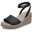 Ankle Strap Wedge Sandalen Black Mushroom 39-40