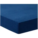 Traumschlaf Spannbettlaken Frottee 140 x 200 - 160 x 200 cm blau