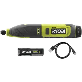 RYOBI 4 V USB Akku-Schnitzer RPC4-120G, inkl. 1 x 4 V 2,0 Ah Akku und USB-C Ladekabel