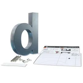Longlife LED Hausnummer 3D Edelstahl Weiß