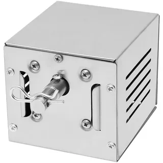 TESUGN Edelstahl Grillmotor für Grillspieß, Edelstahl BBQ Grill Zubehör für Gasgrill, Drehmotor für Rotisserie, Spießbraten, Schaschlik, Spanferkel, Elektrischer Universal Grillspiess Grillmotor