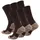 STARK SOUL Wandersocken 6 Paar Braun 35-38