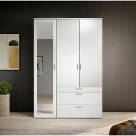 Harper Drehtürenschrank VESALA 135 x 195 x 56 cm Weiß