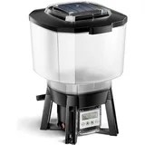 Wiltec SunSun CFF-212 Fischfutterautomat, Solar programmierbar Teich Futterspender (Futterautomat Digital), Aquariumtechnik