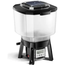 Wiltec SunSun CFF-212 Fischfutterautomat, Solar programmierbar Teich Futterspender (Futterautomat Digital), Aquariumtechnik