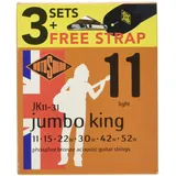 ROTOSOUND Value Pack JK11 + Gurt bestehend aus 3 Satz ROJK11