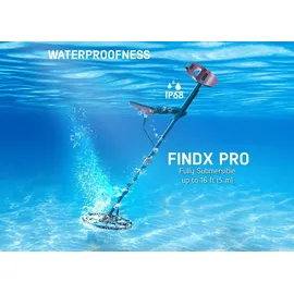 Nokta Metalldetektor FINDX PRO wasserdicht mit 28cm Suchspule
